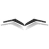 VW Golf 6 MK6 (2009-2014) Silver Inner Door Handle Covers 2 x