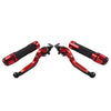 Yamaha YZF R3 MT-03 Red Extendable Brake Clutch Lever Grip Set (2015-2023)