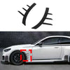 BMW G87 M2 2023-2025 Gloss Black Front Fender Arch Vent Trim Side Spat Cover
