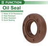 Make Model Oil Seal 16x32x7mm FKM Rubber Brown 5 Pcs