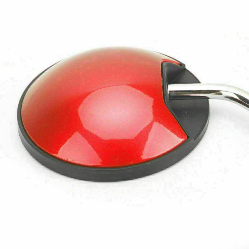 Universal Scooter M8 CW Thread Right & Left Red Mirror Set