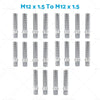 German Cars 20 x 58mm M1 1.5 Wheel Stud Conversion Bolts