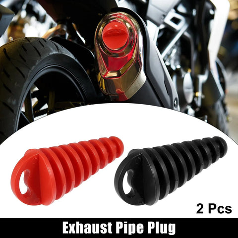 Motorcycle 2 x 15-38mm Silencer Exhaust Pipe Plug