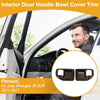 Jeep Wrangler Woodgrain Brown Interior Door Handle Bowl Cover Trim (2007-2018)