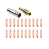 MB 15AK MIG125 MIG135 Welder 22 x Mig Welding Gun Tips 030/035 Kit