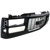Grille Assembly Black For 1994-2000 GMC C2500 C3500 K3500