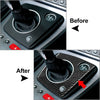 Alfa Romeo 159 Black Carbon Fiber Gear Shift Panel Cover Trim (2006-2011)