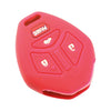 Mitsubishi Galant Red Silicone Car Key Shell Cover (Fits 2004-2012)