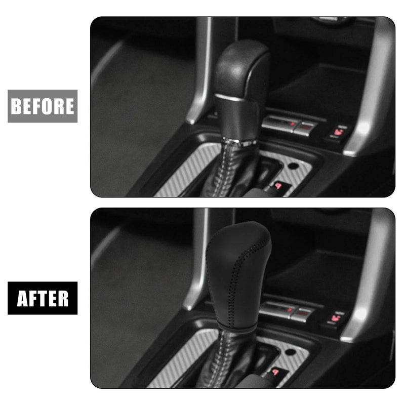 Subaru Forester Black Faux Leather Gear Shift Knob Cover (2014-2023)