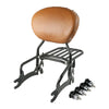Indian Chief Classic Backrest Sissy Bar Luggage Rack Mount Spools (14-18)