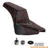 Harley Softail FLDE FLHC FLSL FXBB FXST Gel Seat Red Stitch (2018-2023)
