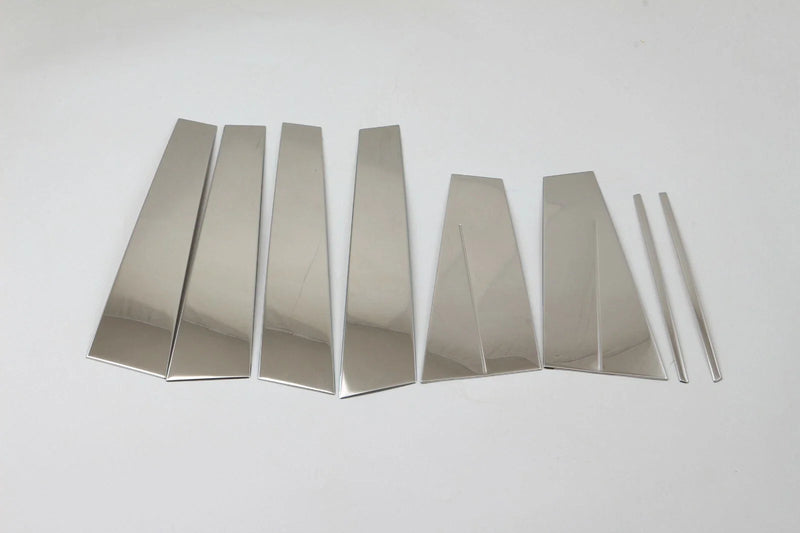 JEEP Compass 2017-2021 8 x Pieces Steel Window Pillar Post Cover Trim
