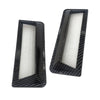 Universal Car Decor Carbon Fiber Style Hood Vent Louvers