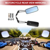 Motorcycle M8/M10 Motorcycle Rear View Mirror Black Aluminum Alloy