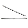 4 x Stainless Steel Car SUV Door Side Fender Dagger Emblem Trim Covers