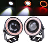 Universal 2 x 3.5" Round Projector LED DRL Halo Angel Eyes Fog Lights