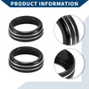 Ford Mustang (2015-2021) - 2 Pcs Black AC Climate Switch Knob Cover Ring