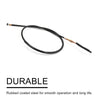 Honda CG125 Clutch Cable / 42.5" / Black Rubber