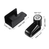 Set Motorcycle Anti-Theft Disc Brake Wheel Lock with Reminder Rope Black