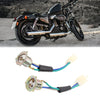 DY100 2 x 3 Pins Motorcycle Headlight Light Wires Harness Connector Sockets