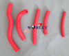 Suzuki RM125 Aluminum Radiator + Red Silicone Hose (1996-1997)