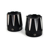 Harley Dyna, Fatboy, Electra, Street Glide, Road King Front Axle Nut Covers (2006-2023)