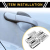 Ford F-150 2004-2014 - Silver Tone 2 x Exterior Door Handle Covers