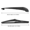 2011-2018 Jeep Grand Cherokee Rear Wiper Arm Blade Set (2011-2018)