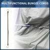 Travel 10 x Black Adjustable Mini Rope Luggage Bungee Cords 25cm