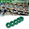 Oil Seal 5x12x5.5mm TPU Rotary Shaft Seal Seal Ring Green 5 Pcs