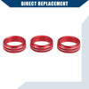 Honda Fit 2020-2023 Red 3 x Pieces AC Control Switch Knob Cover