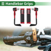 Motorcycle Handlebar Red Hand Grips Cover Kit