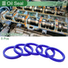 Car Make Model Oil Seal 80x94x10mm Rotary Shaft Seal TPU Blue 5 Pcs