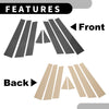 Subaru Forester 8 Pcs Black Carbon Fiber Window Trim Covers (2008-2012)