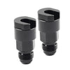 Car Black 6AN Male to 3/8" Quick Disconnect EFI Fuel Rail Adapter