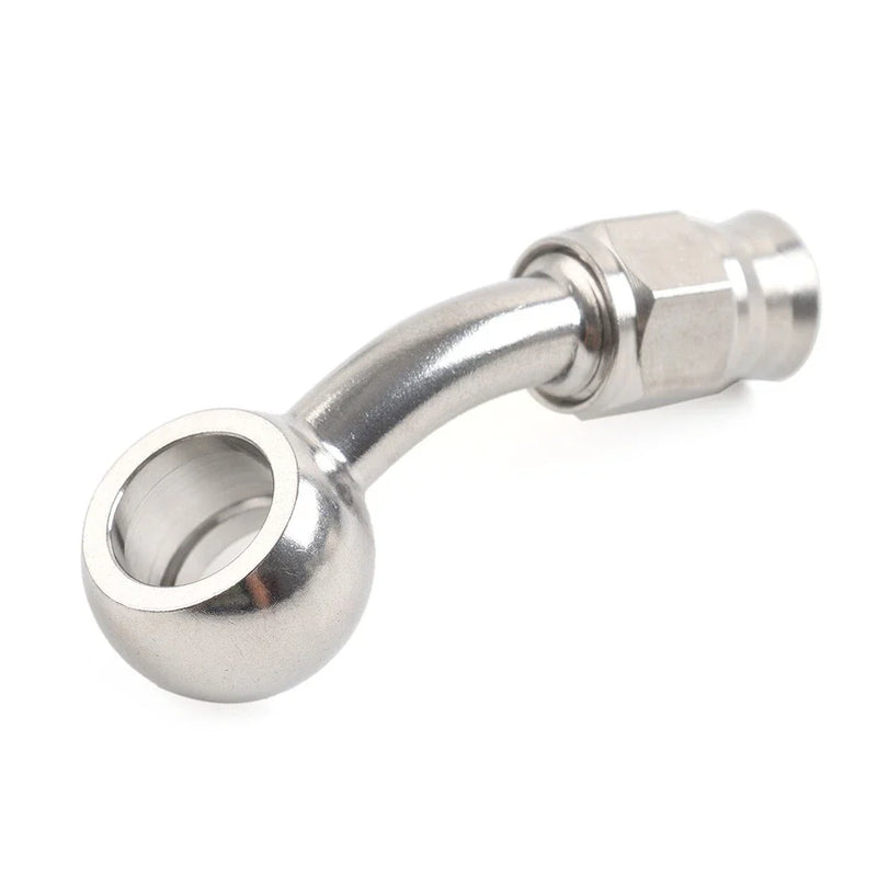 Motorcycle 10.2mm 3/8" Eye Banjo Hose Ends AN-3 45�� Brake