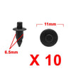 Nissan 10 x 6.5mm Plastic Rivets Clips Bumper Fastener