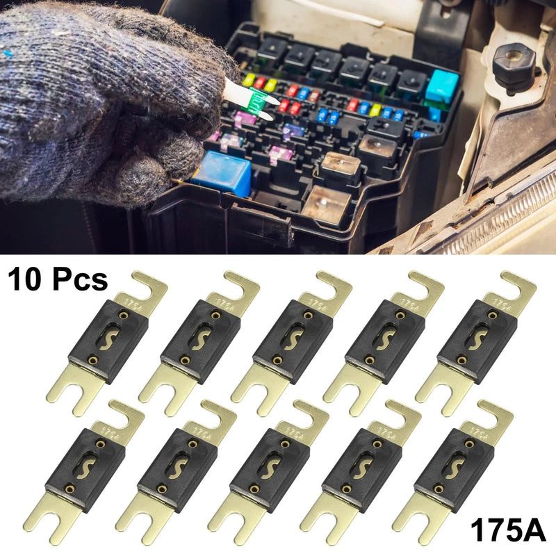 Car Truck Motorcycle Boat 10 x 175A ANL Fuse
