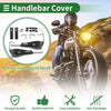 Motorcycle Hand Grips Diamond Pattern Black Handlebar Covers