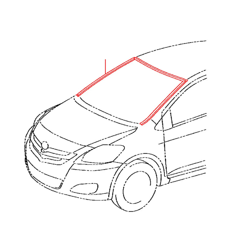 Toyota Belta 2007-2012 Front Windshield Moulding