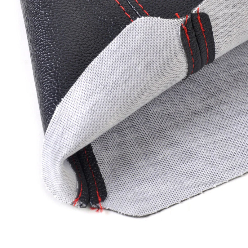 Universal Cars Black PVC Leather Manual Auto Gear Shifter Boot Cover