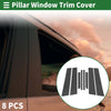 BMW X4 (2014-2018) Carbon Fiber Black 8 Pcs Door Pillar Window Trim