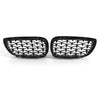 BMW E46 320i 325i 330i 2002-2005 Black Kidney Diamond Grill