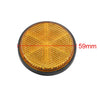 Motorcycle 20pcs 59mm Orange Plastic Screw Reflective Reflector