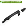 Hyundai Kia Picanto Black Rear Left Exterior Door Handle (2011-2016)