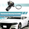 Dodge 1x Thermostat Housing Assembly Plastic Metal Black