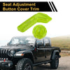 Jeep Gladiator JT (2018-2024) Green Seat Adjustment Button Cover Trim