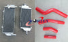 YAMAHA WR450F Aluminum Radiator + Black Silicone Hose (2012-2015)