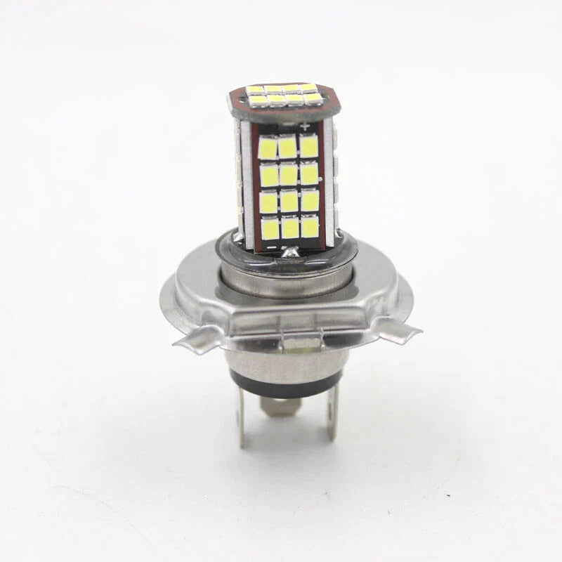 DC 6V 56SMD H4 LED Lamp Motorcycle Headlight Bulb 10W 850LM  White High/Low