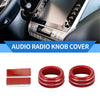 Toyota Tacoma Red Audio Radio Tune Switch Knob Cover Ring (2020-2022)
